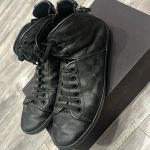 LV men high top leather
